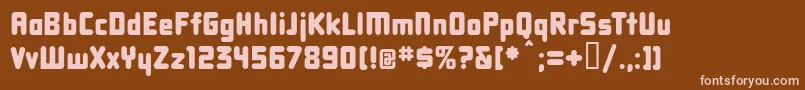 Dbxlnn Font – Pink Fonts on Brown Background