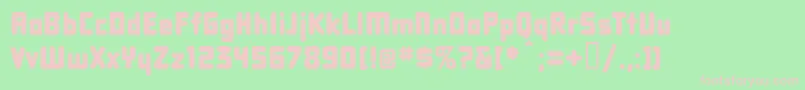 Dbxlnn Font – Pink Fonts on Green Background