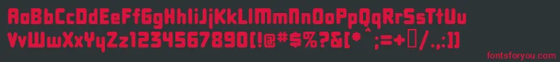 Dbxlnn Font – Red Fonts on Black Background
