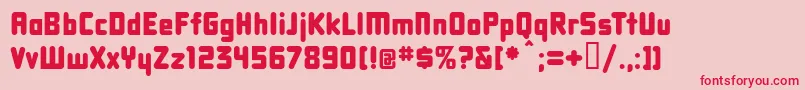 Dbxlnn Font – Red Fonts on Pink Background