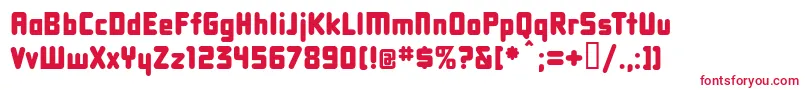 フォントDbxlnn – 赤い文字