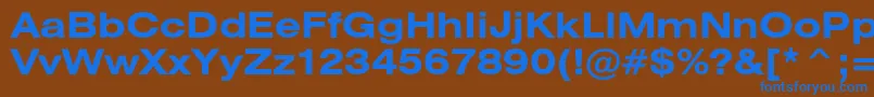 More about HeliosextcBold Font HeliosextcBold Font – Blue Fonts on Brown Background