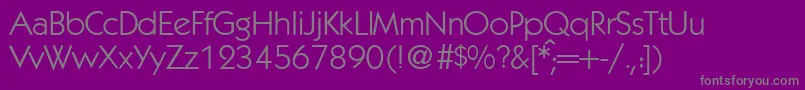 fuente KochmodernRegularDb – Fuentes Grises Sobre Fondo Morado