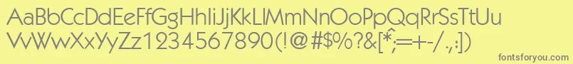 KochmodernRegularDb Font – Gray Fonts on Yellow Background