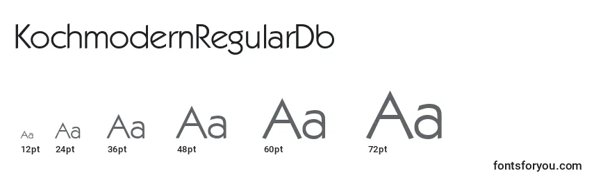 KochmodernRegularDb Font Sizes