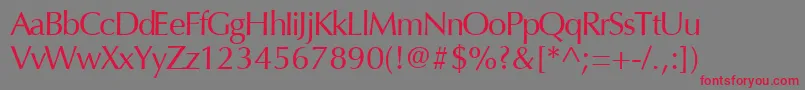 CacLogoAlternate Font – Red Fonts on Gray Background