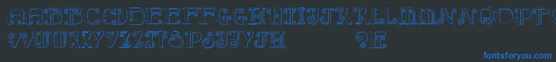 More about RebimbocaBeveled Font RebimbocaBeveled Font – Blue Fonts on Black Background