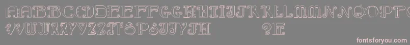 RebimbocaBeveled Font – Pink Fonts on Gray Background