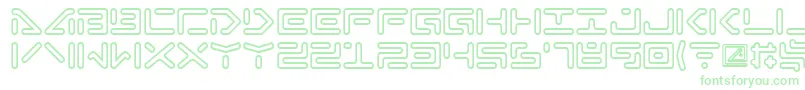 Шрифт Abductionii – зелёные шрифты
