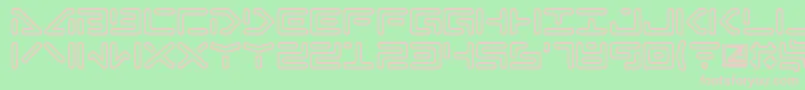 Abductionii Font – Pink Fonts on Green Background