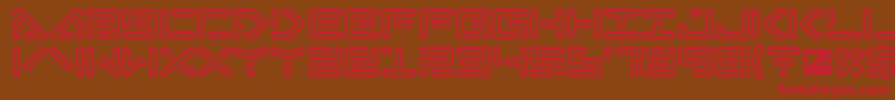 Abductionii Font – Red Fonts on Brown Background