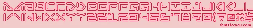 Abductionii Font – Red Fonts on Pink Background