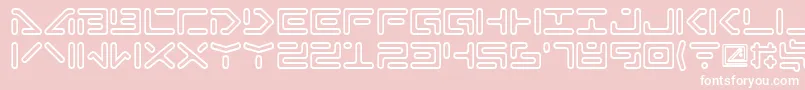 Abductionii Font – White Fonts on Pink Background