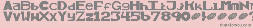 Alllicks Font – Gray Fonts on Pink Background