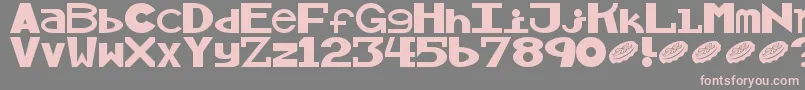 Alllicks Font – Pink Fonts on Gray Background