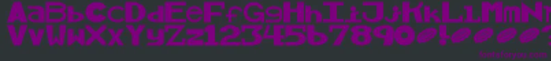 Alllicks Font – Purple Fonts on Black Background