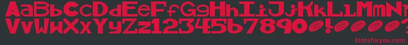 Alllicks Font – Red Fonts on Black Background