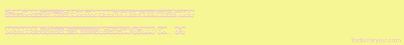 MisterEasy Font – Pink Fonts on Yellow Background