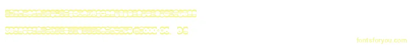 Шрифт MisterEasy – жёлтые шрифты на белом фоне