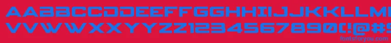 Spyagencyv3expand Font – Blue Fonts on Red Background