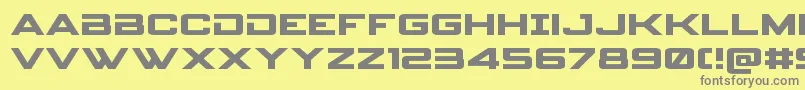 Spyagencyv3expand-Schriftart – Graue Schriften auf gelbem Hintergrund
