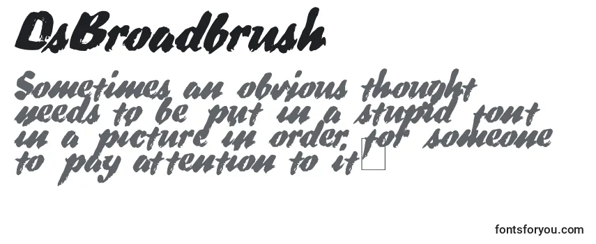 DsBroadbrush Font