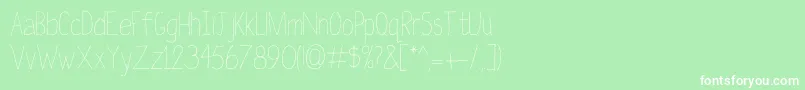 LaterOn Font – White Fonts on Green Background