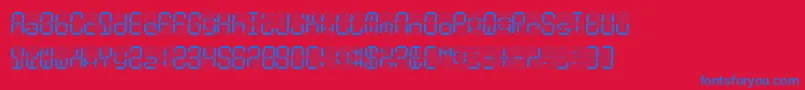 DigitalDust Font – Blue Fonts on Red Background