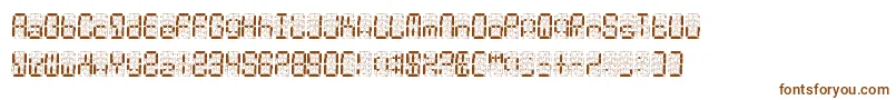 DigitalDust Font – Brown Fonts on White Background