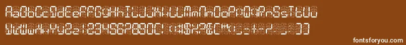 DigitalDust Font – White Fonts on Brown Background