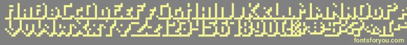 Easeofuseshadow Font – Yellow Fonts on Gray Background