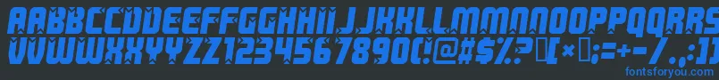 Killerboots Font – Blue Fonts on Black Background