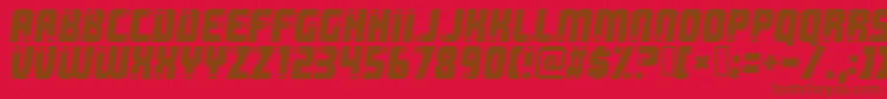 Killerboots Font – Brown Fonts on Red Background