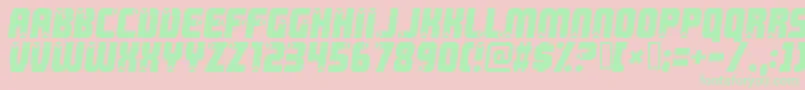 Killerboots Font – Green Fonts on Pink Background