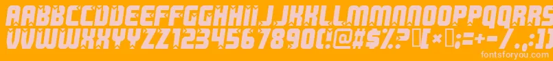 Killerboots Font – Pink Fonts on Orange Background