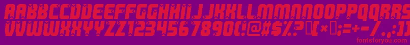 Killerboots Font – Red Fonts on Purple Background