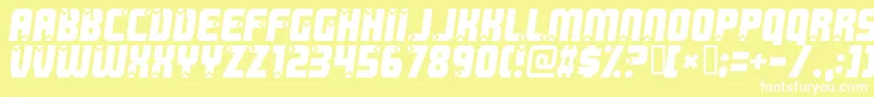 Killerboots Font – White Fonts on Yellow Background