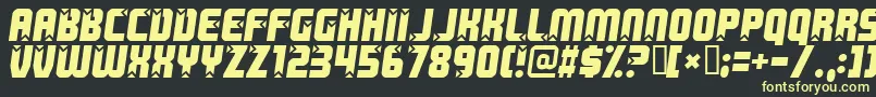 Killerboots Font – Yellow Fonts on Black Background