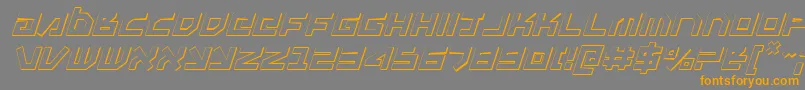 More about UnoEstado3DItalic Font UnoEstado3DItalic Font – Orange Fonts on Gray Background