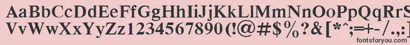 Respect7 Font – Black Fonts on Pink Background
