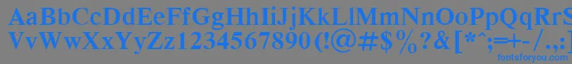 Respect7 Font – Blue Fonts on Gray Background