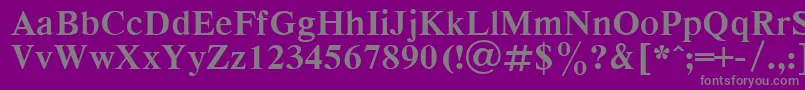 Respect7 Font – Gray Fonts on Purple Background