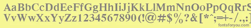 Respect7 Font – Gray Fonts on Yellow Background