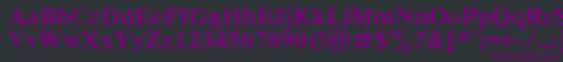 Respect7 Font – Purple Fonts on Black Background
