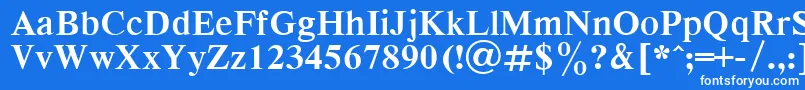Respect7 Font – White Fonts on Blue Background