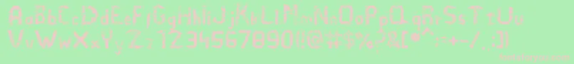 Elefidearena Font – Pink Fonts on Green Background