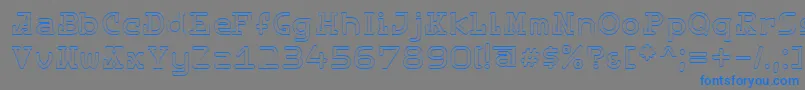 DestinyLight Font – Blue Fonts on Gray Background