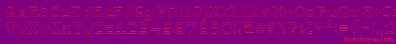 DestinyLight Font – Red Fonts on Purple Background