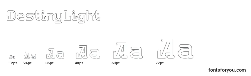 DestinyLight Font Sizes