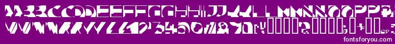 Kahunacapsssk Font – White Fonts on Purple Background